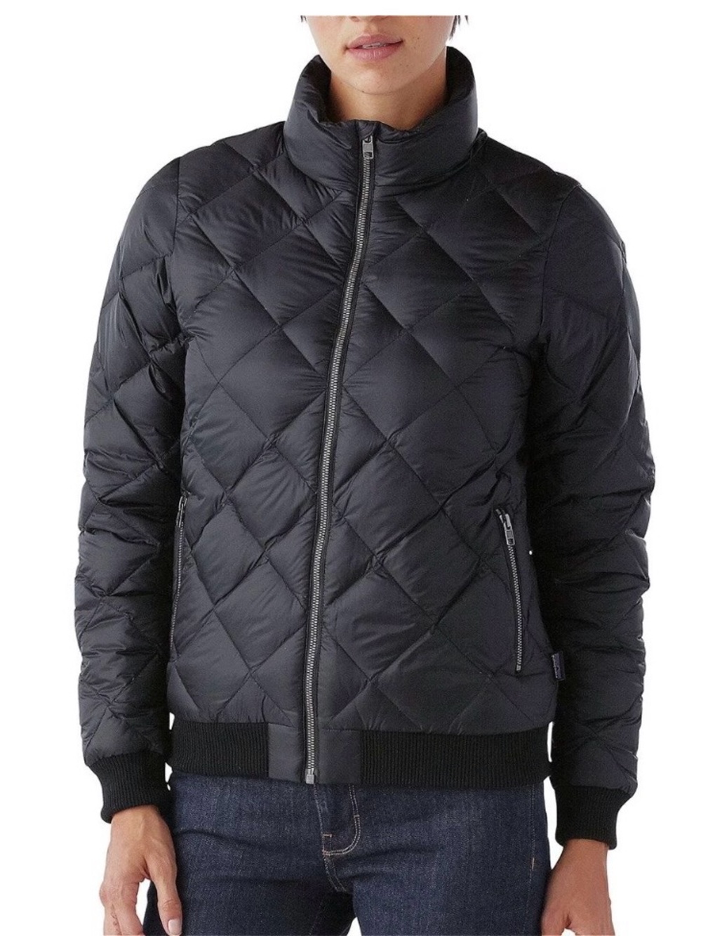 Patagonia Prow Bomber Down Jacket Women’s M Smolder Blue